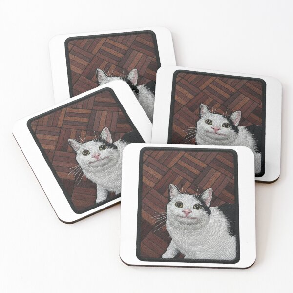 Item preview, Polite Cat (Embroidery) designed and sold by MEMERY MUSEUM.