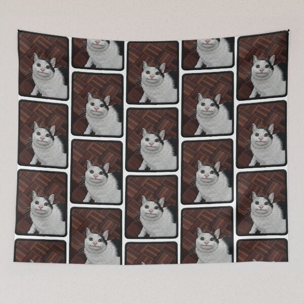 Item preview, Polite Cat (Embroidery) designed and sold by MEMERY MUSEUM.