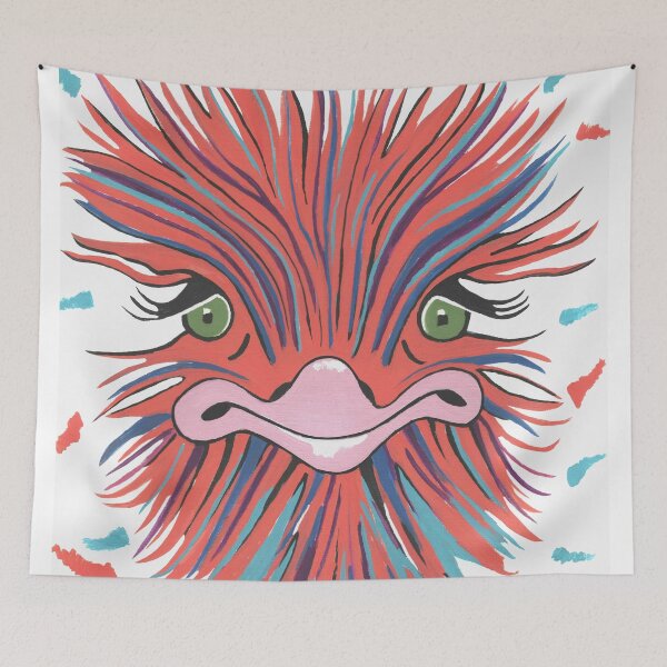 Item preview, Funny Ostrich Lover Painting designed and sold by Sartoris Art.