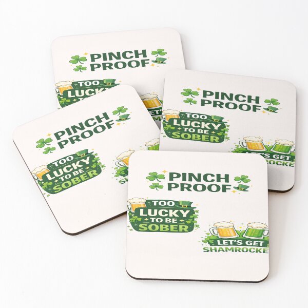 Item preview, Pinch Proof St Patrick's Day Funny Shamrock T-Shirt designed and sold by ArtsyEcho.