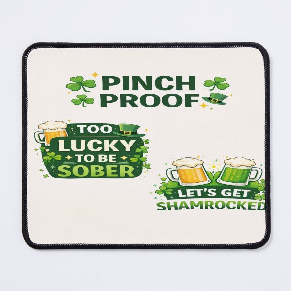 Item preview, Pinch Proof St Patrick's Day Funny Shamrock T-Shirt designed and sold by ArtsyEcho.