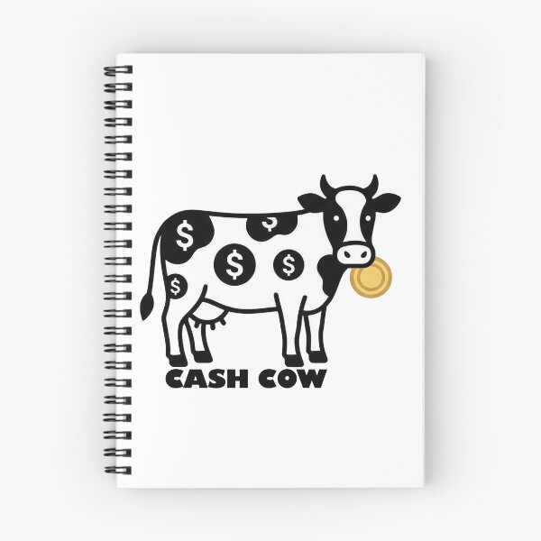Item preview, Minimalist Cash Cow- Clever Gift for Entrepreneurs & Investors designed and sold by Tamer ⭐⭐⭐⭐⭐.