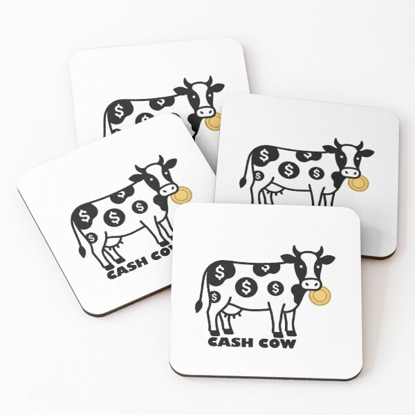 Item preview, Minimalist Cash Cow- Clever Gift for Entrepreneurs & Investors designed and sold by Tamer ⭐⭐⭐⭐⭐.