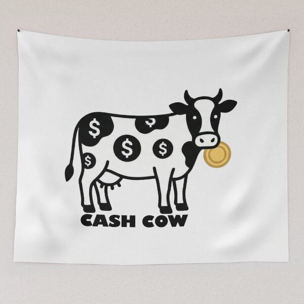 Item preview, Minimalist Cash Cow- Clever Gift for Entrepreneurs & Investors designed and sold by Tamer ⭐⭐⭐⭐⭐.