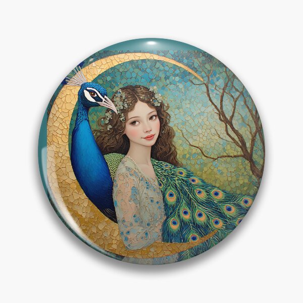 Item preview, A woman and a peacock. designed and sold by Natalia-Vlad.