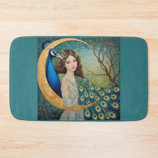 Item preview, A woman and a peacock. designed and sold by Natalia-Vlad.