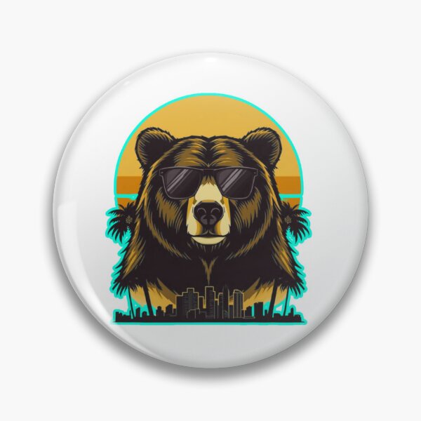 Item preview, Golden State Alpha Bear – Los Angeles Street Sunset designed and sold by GreennieArt.