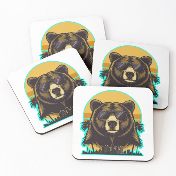 Item preview, Golden State Alpha Bear – Los Angeles Street Sunset designed and sold by GreennieArt.