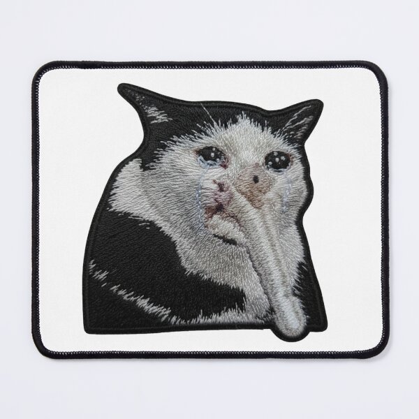 Item preview, Funny Cat Meme (Embroidery) designed and sold by MEMERY MUSEUM.