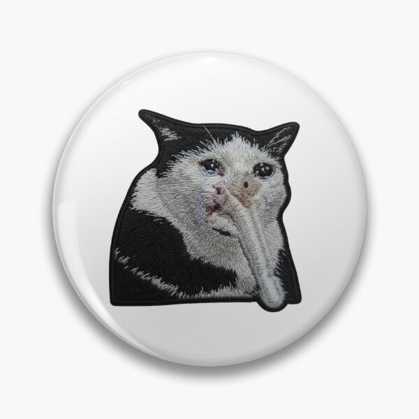 Item preview, Funny Cat Meme (Embroidery) designed and sold by MEMERY MUSEUM.