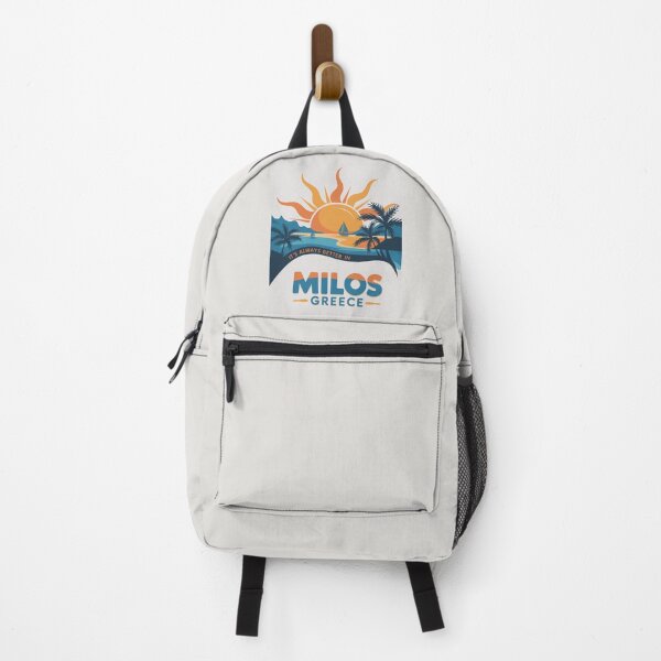Item preview, Milos Greece – Cyclades Sunset Travel Retro Graphic designed and sold by paulo silveira.