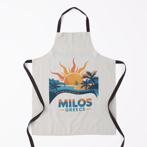 Item preview, Milos Greece – Cyclades Sunset Travel Retro Graphic designed and sold by paulo silveira.