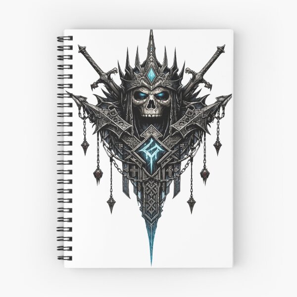Aperçu de l'œuvre Art sombre nordique viking crâne guerrier art créée et vendue par HejStudio.