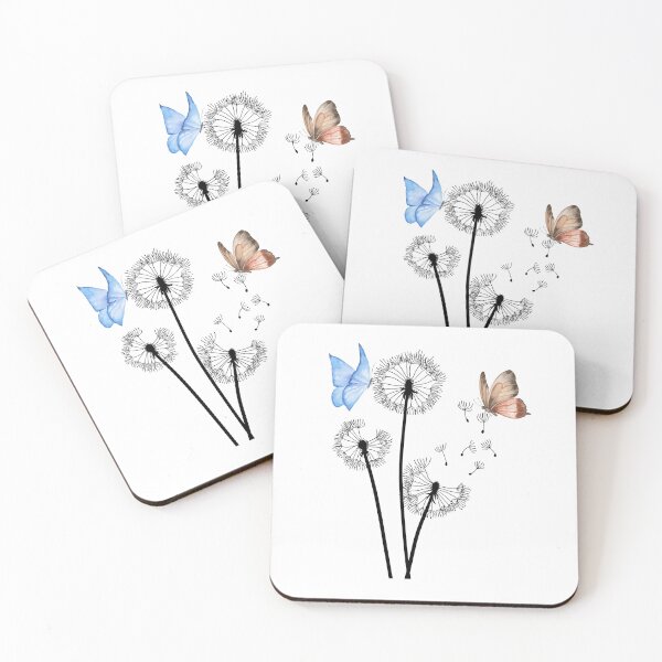 Item preview, Serene Dandelion and Graceful Butterfly Nature-Inspired Artwork designed and sold by ozdilh.