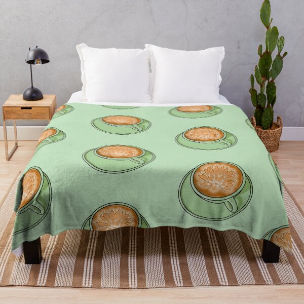 Item preview, Lotus Flower Latte Art - Green Coffee Mug designed and sold by Acaruso167.