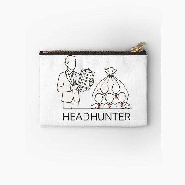 Item preview, Minimalist Headhunter - Dark Office Humor Line Art designed and sold by Tamer ⭐⭐⭐⭐⭐.