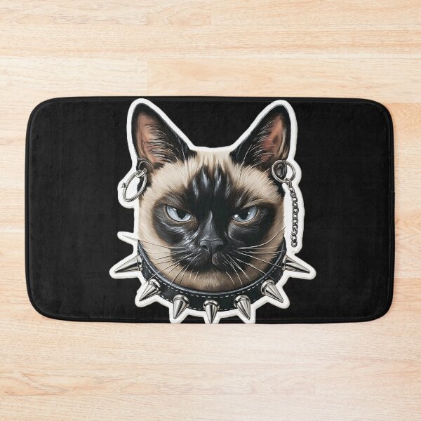 Item preview, Siamese Cat Sticker Punk Rebel sticker designed and sold by vambrosio15.