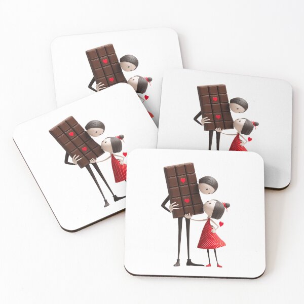 Item preview, Mother's Day Chocolate Hug Whimsical 3D Daughter Illustration designed and sold by BigStar-Cart.