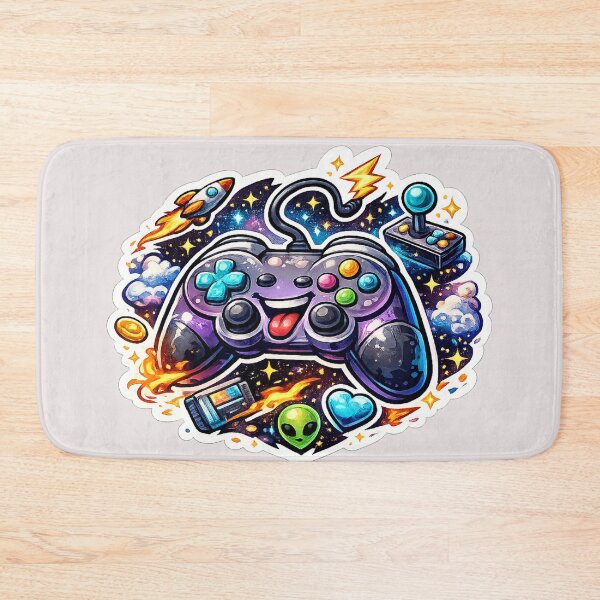 Item preview, Cute Gamer Controller Sticker – Colorful Gaming Illustration designed and sold by DrizzyV.