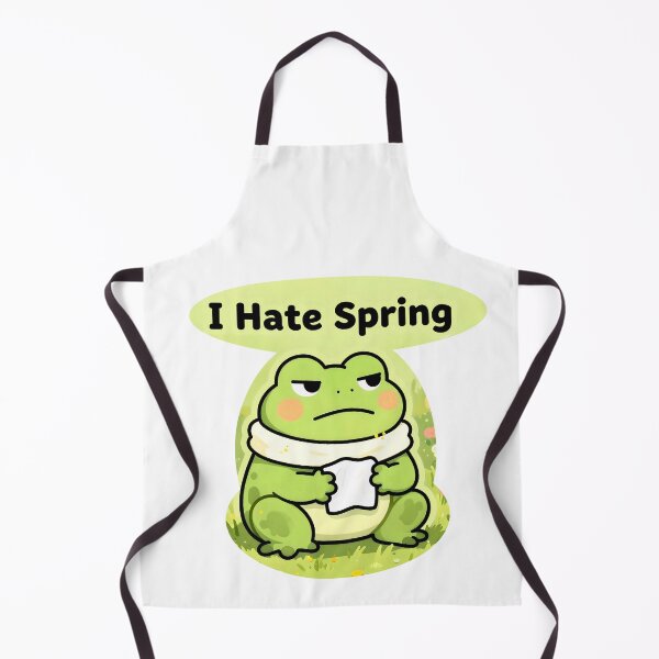 Item preview, Allergy Season Survivor – Grumpy Frog Sneezing Spring Meme Sticker designed and sold by AnimalAirtistry.