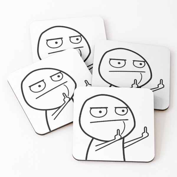 Item preview, FU Middle Finger Meme (Outline) designed and sold by VEB Ostladen.