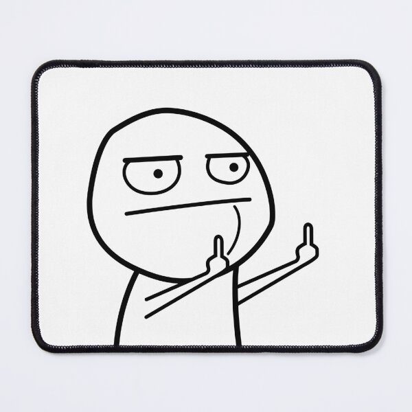Item preview, FU Middle Finger Meme (Outline) designed and sold by VEB Ostladen.