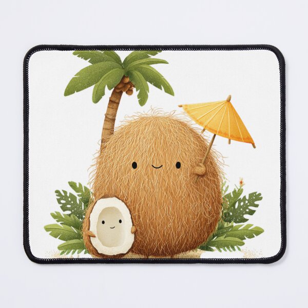 Item preview, Tropical Coconut Family Whimsical Illustration Mother's Day designed and sold by BigStar-Cart.