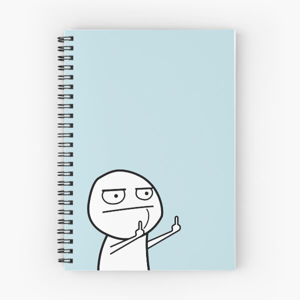Item preview, FU Middle Finger Meme (black and white) designed and sold by VEB Ostladen.