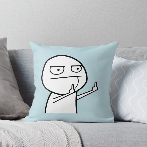 Item preview, FU Middle Finger Meme (black and white) designed and sold by VEB Ostladen.
