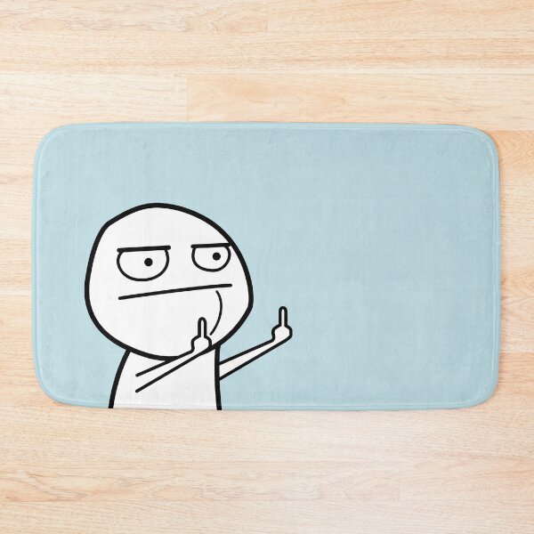Item preview, FU Middle Finger Meme (black and white) designed and sold by VEB Ostladen.