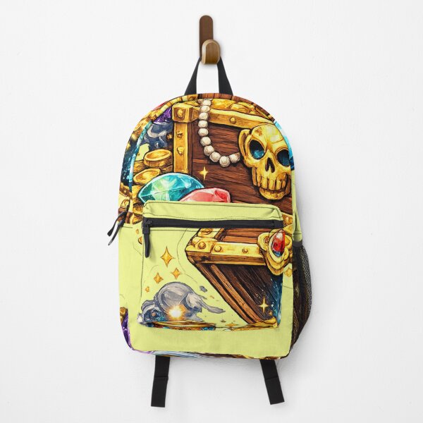 Item preview, Treasure Chest Sticker – Fantasy Gold and Gems Illustration designed and sold by DrizzyV.