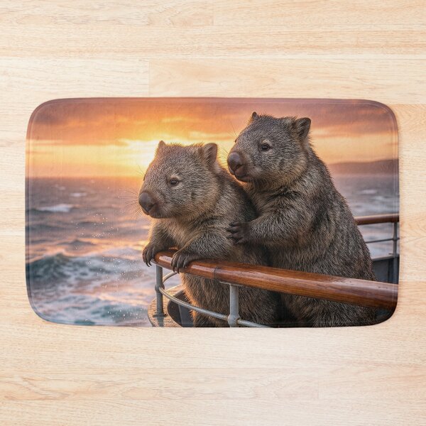 Item preview, Wombats on a Round-the-world Cruise designed and sold by Tridentulus.