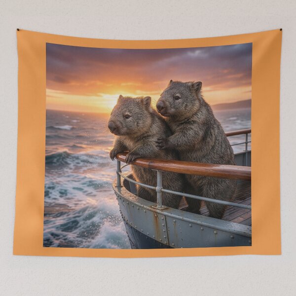 Item preview, Wombats on a Round-the-world Cruise designed and sold by Tridentulus.
