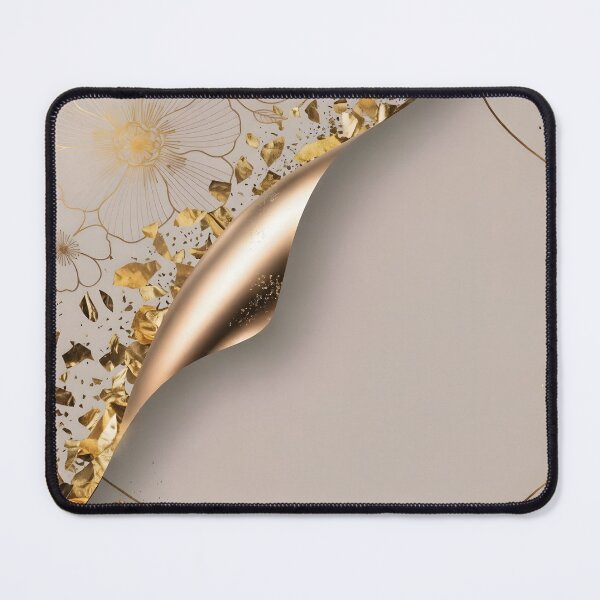 Item preview, Elegant gold floral design with luxurious texture and blank space designed and sold by Creative88Art.
