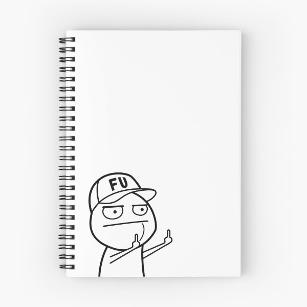 Item preview, FU middle finger meme with baseball cap (outline) designed and sold by VEB Ostladen.