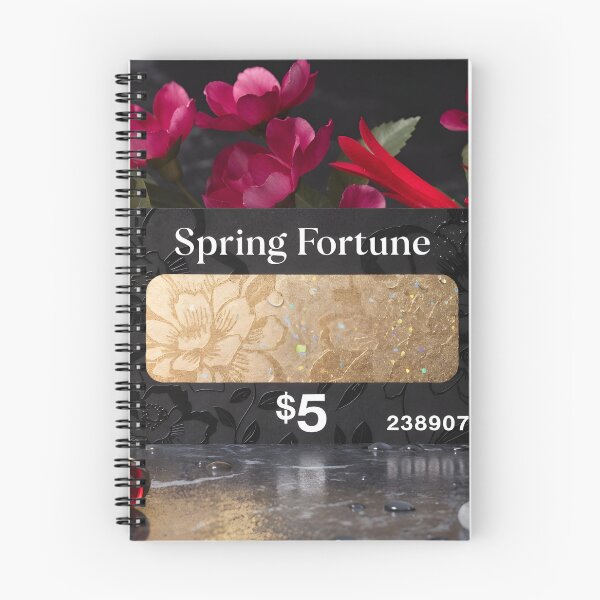 Item preview, Spring Fortune gift card with flowers and gemstones designed and sold by Creative88Art.