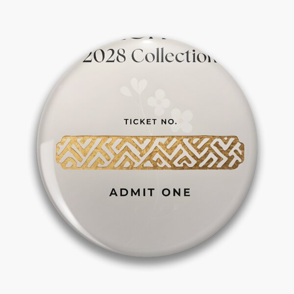 Item preview, Elegant Women's Day ticket with gold design and admit one entry designed and sold by Creative88Art.