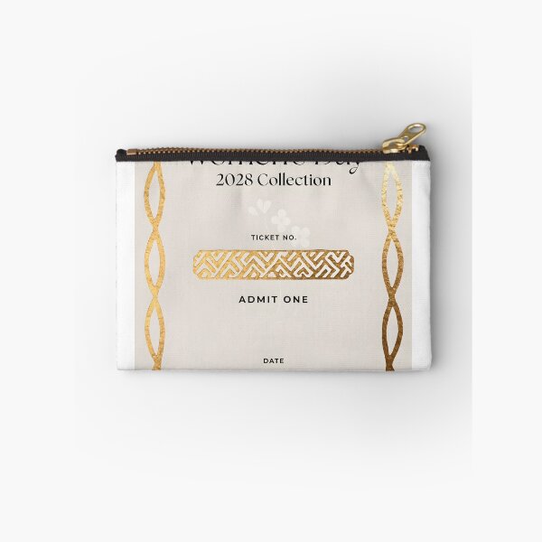 Item preview, Elegant Women's Day ticket with gold design and admit one entry designed and sold by Creative88Art.