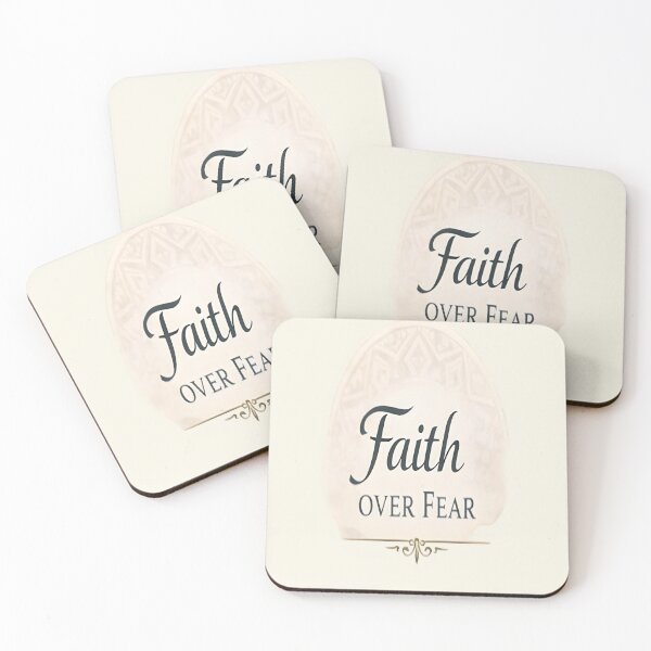 Item preview, Faith Over Fear – Elegant Motivational Typography Design designed and sold by ArthUpscale.