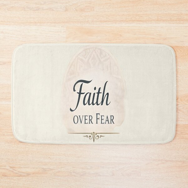 Item preview, Faith Over Fear – Elegant Motivational Typography Design designed and sold by ArthUpscale.