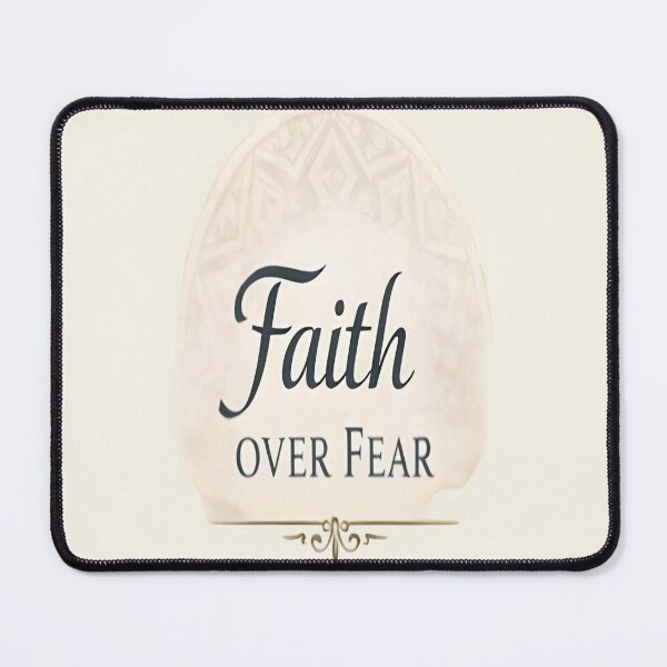 Item preview, Faith Over Fear – Elegant Motivational Typography Design designed and sold by ArthUpscale.