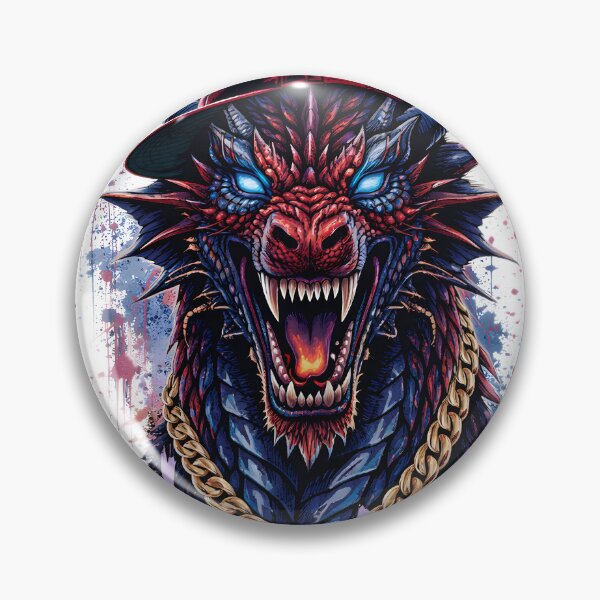 Item preview, Alpha on the Streets - Urban Streetwear Dragon with Gold Chain designed and sold by zvalente.