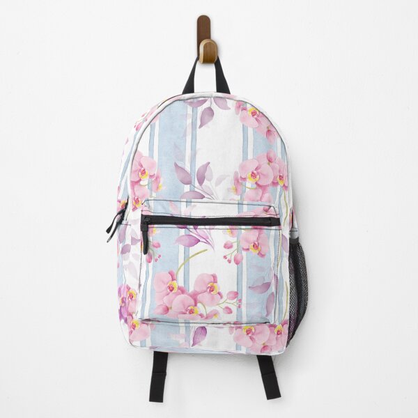 Item preview, Pink Orchids Stripes designed and sold by aylastyle.