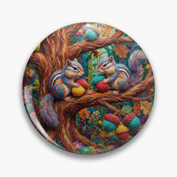 Item preview, Yarn Chipmunks Gather Yarn Acorns designed and sold by Tridentulus.