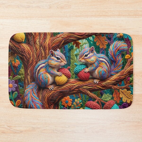 Item preview, Yarn Chipmunks Gather Yarn Acorns designed and sold by Tridentulus.