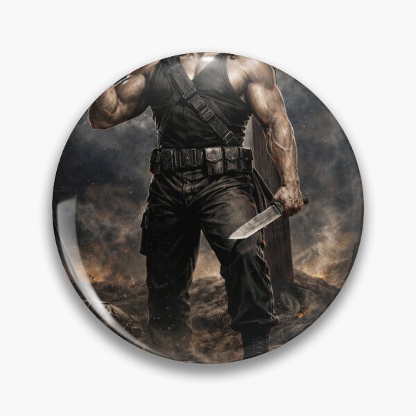 Item preview, Rambo Jesus – They Drew First Blood Version 1 designed and sold by Endthedisease.