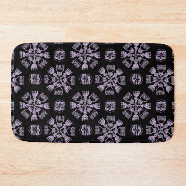 Item preview, Antique Furniture Decorations Radial Mauve on Black designed and sold by Digitalmyth's Designs.