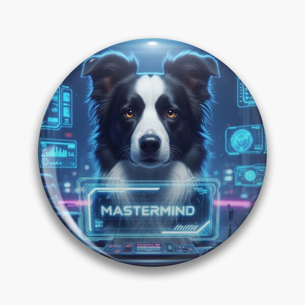 Item preview, Mastermind Border Collie designed and sold by PetJoyPrintsCO.
