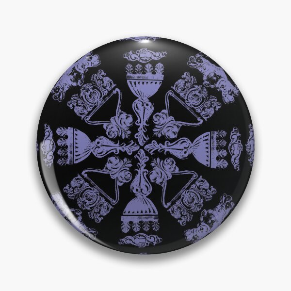 Item preview, Antique Furniture Decorations Radial Purple on Black designed and sold by Digitalmyth's Designs.