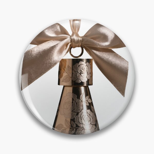 Item preview, Luxury gold bell with rose design and exclusive offer ribbon designed and sold by Creative88Art.